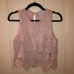 Light Pink Lace Top
